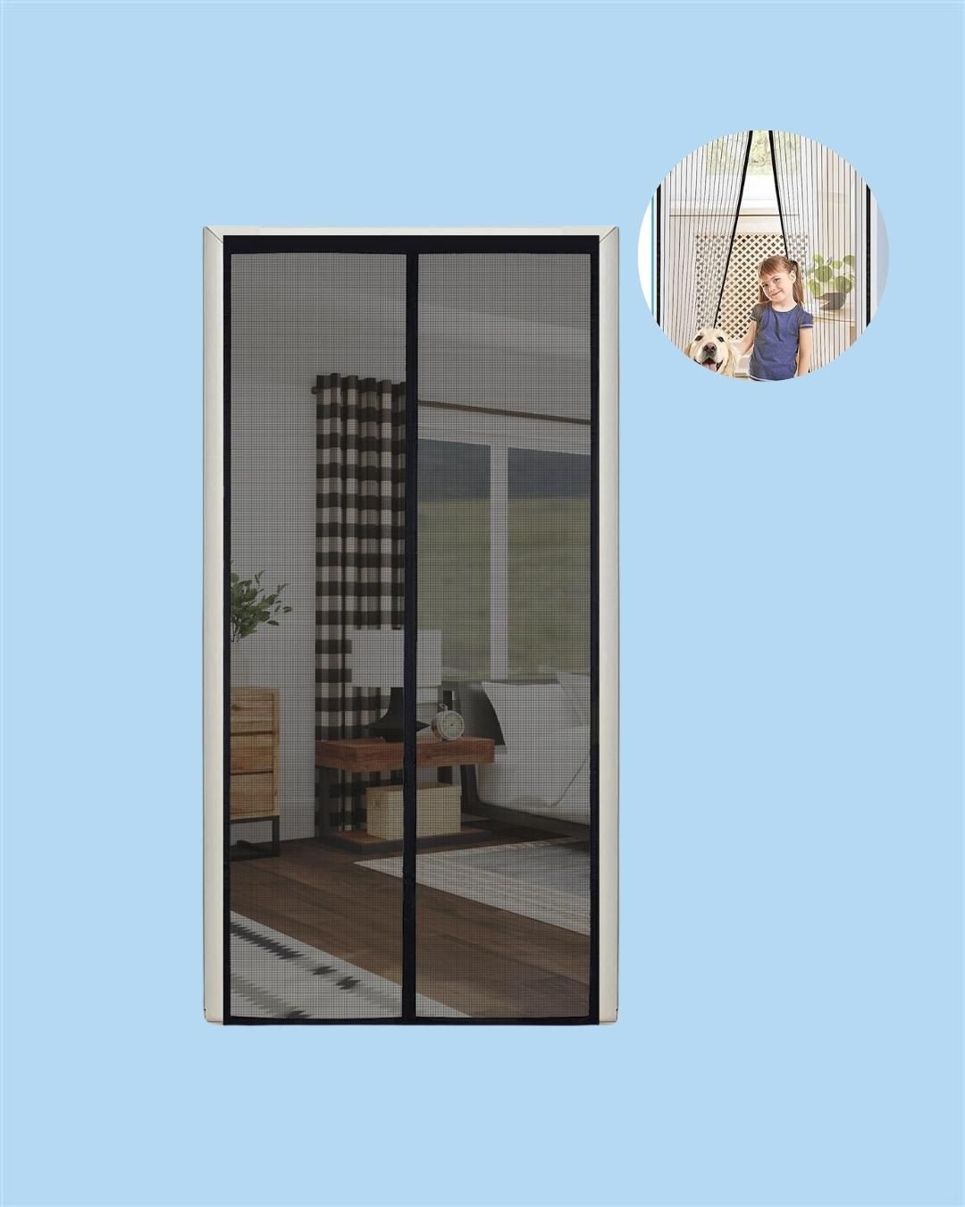 Mesh Screen Net Home Magnetic Foldable Anti Mosquito Door Curtains
