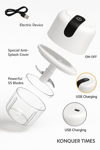 Electric Coffee & Spice Grinder – Stainless Steel, High-Speed, Multi-Functional