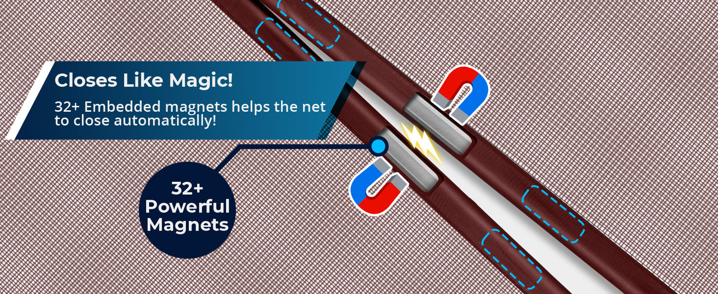 Mesh Screen Net Home Magnetic Foldable Anti Mosquito Door Curtains